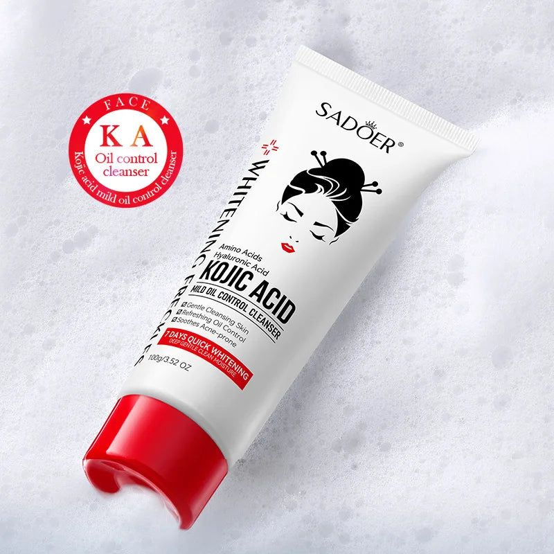 Kojic Acid Facial Cleanser – Gentle Oil Control & Deep Moisturizing Face Wash (100ml)