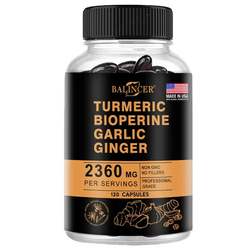 Turmeric Ginger Supplement with Piperine 2360 Mg