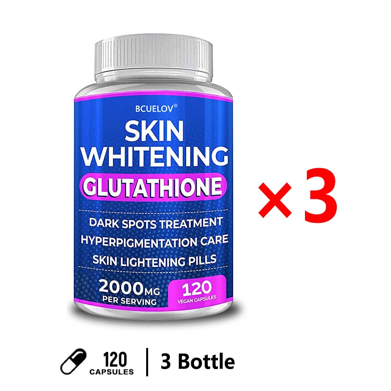 Turmeric Bearberry Vitamin Glutathione Skin Lightening Pills - 2000 mg