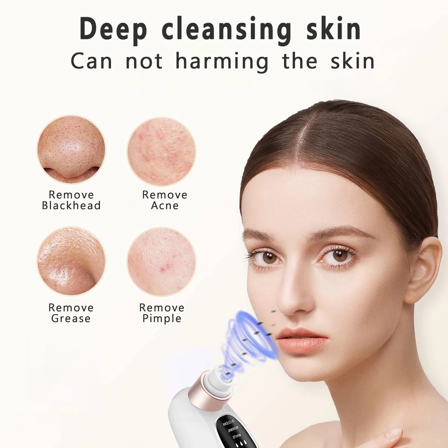 Electric Blackhead Remover Pore Vacuum – USB Rechargeable Face Cleaner for Acne & Blackhead Removal