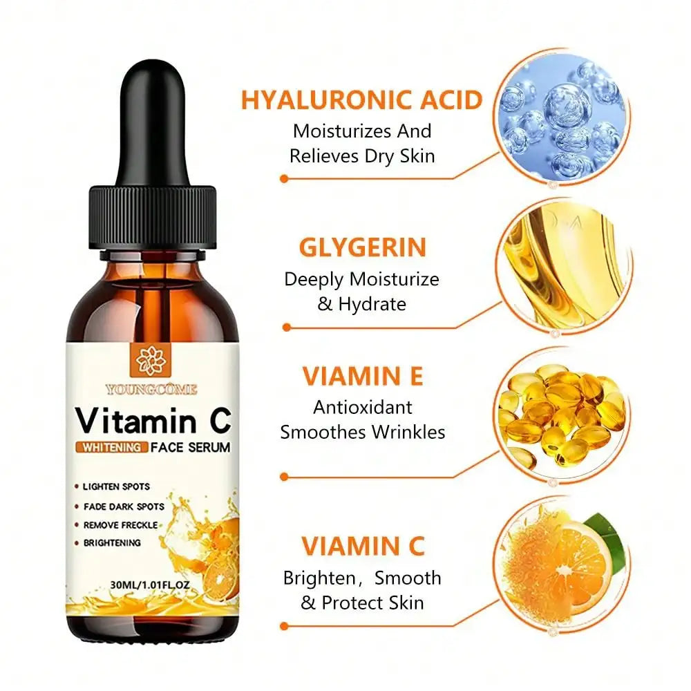 Vitamin C Facial Essence + Hyaluronic Acid Dark Spot Remover (30ml)
