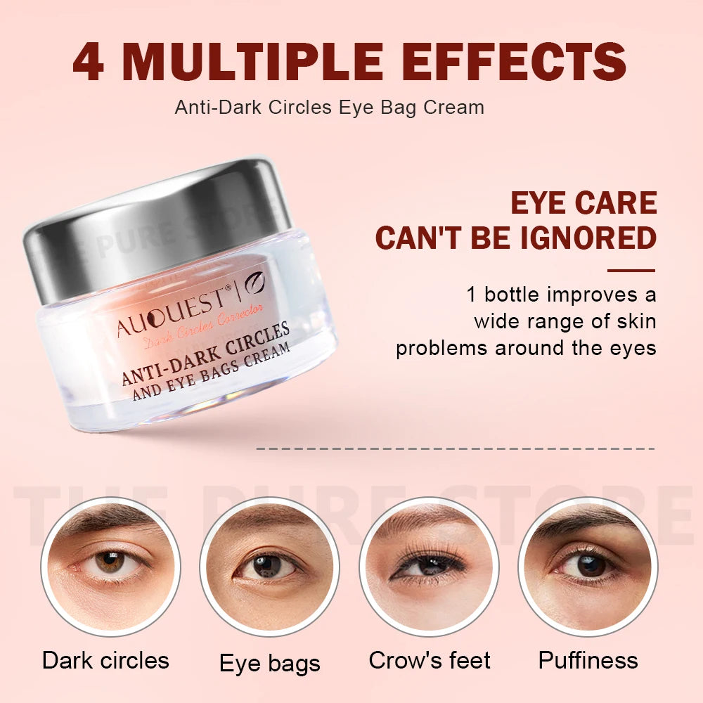 AUQUEST Eye Cream – Brightening, Firming & Dark Circle Treatment with Caffeine & Peptides