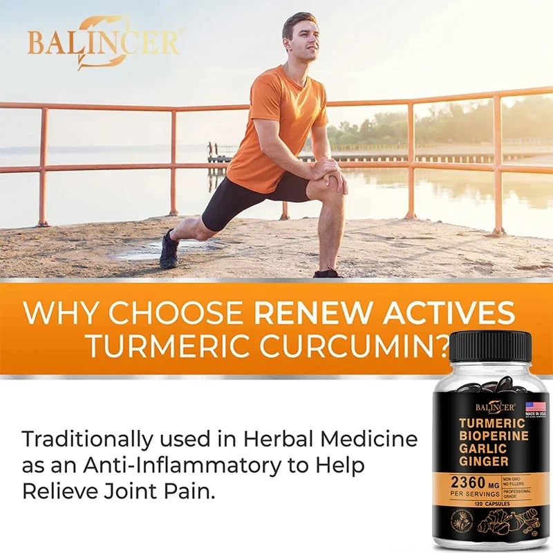 Turmeric Ginger Supplement with Piperine 2360 Mg