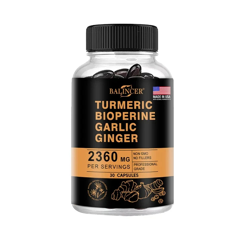Turmeric Ginger Supplement with Piperine 2360 Mg
