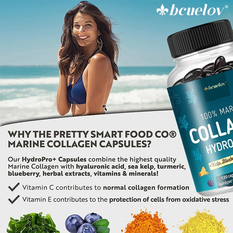 Hydrolyzed Marine Collagen – HYDROPRO Advanced Formula for Skin, Hair, Nails & Joint Support