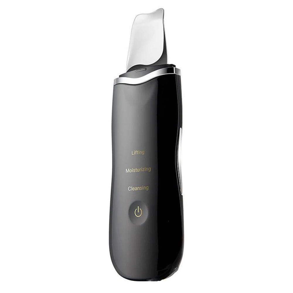 Electric Ultrasonic Skin Scrubber – Facial Spatula for Blackhead Removal, Peeling & Lifting Cleansing