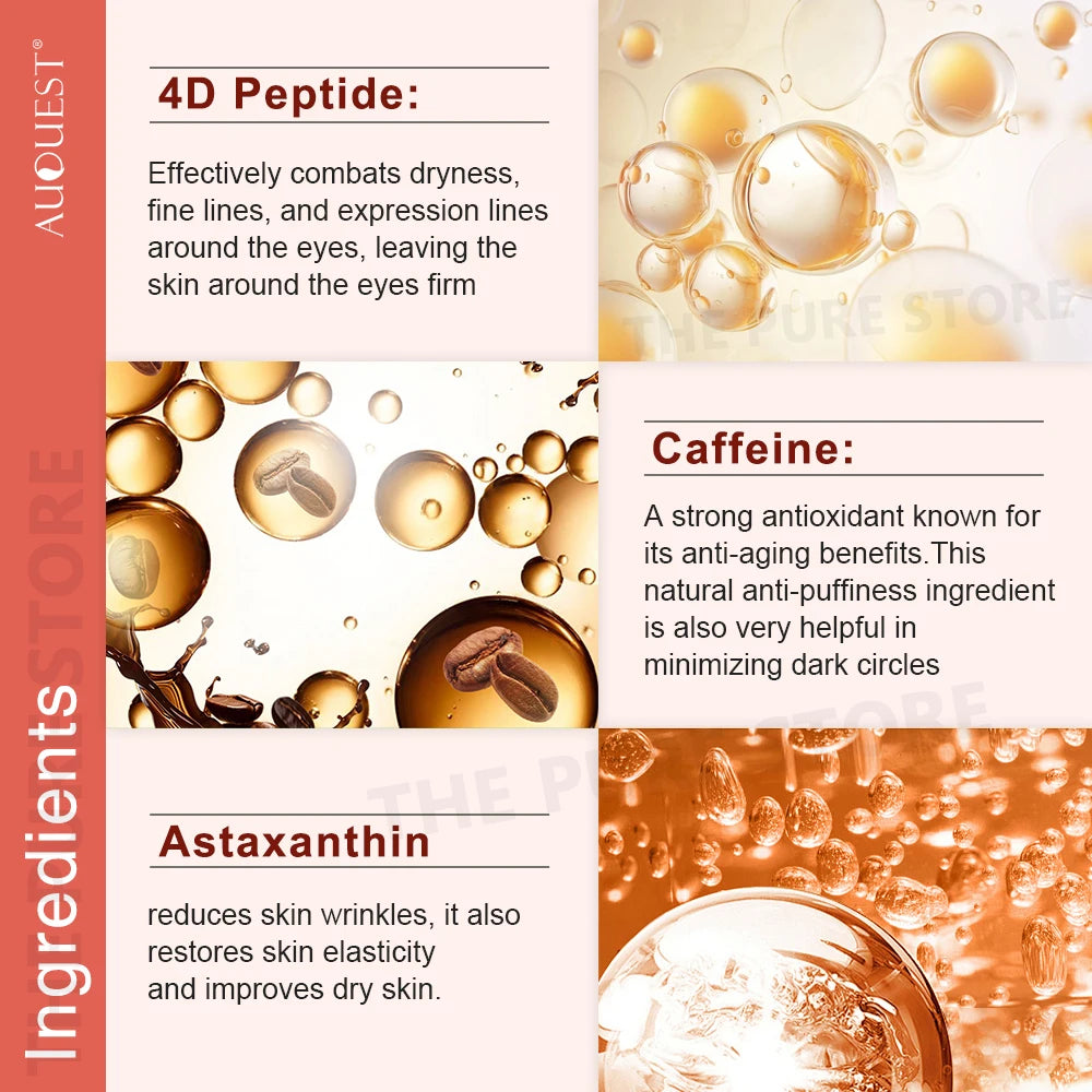 AUQUEST Eye Cream – Brightening, Firming & Dark Circle Treatment with Caffeine & Peptides