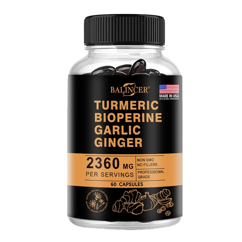 Turmeric Ginger Supplement with Piperine 2360 Mg