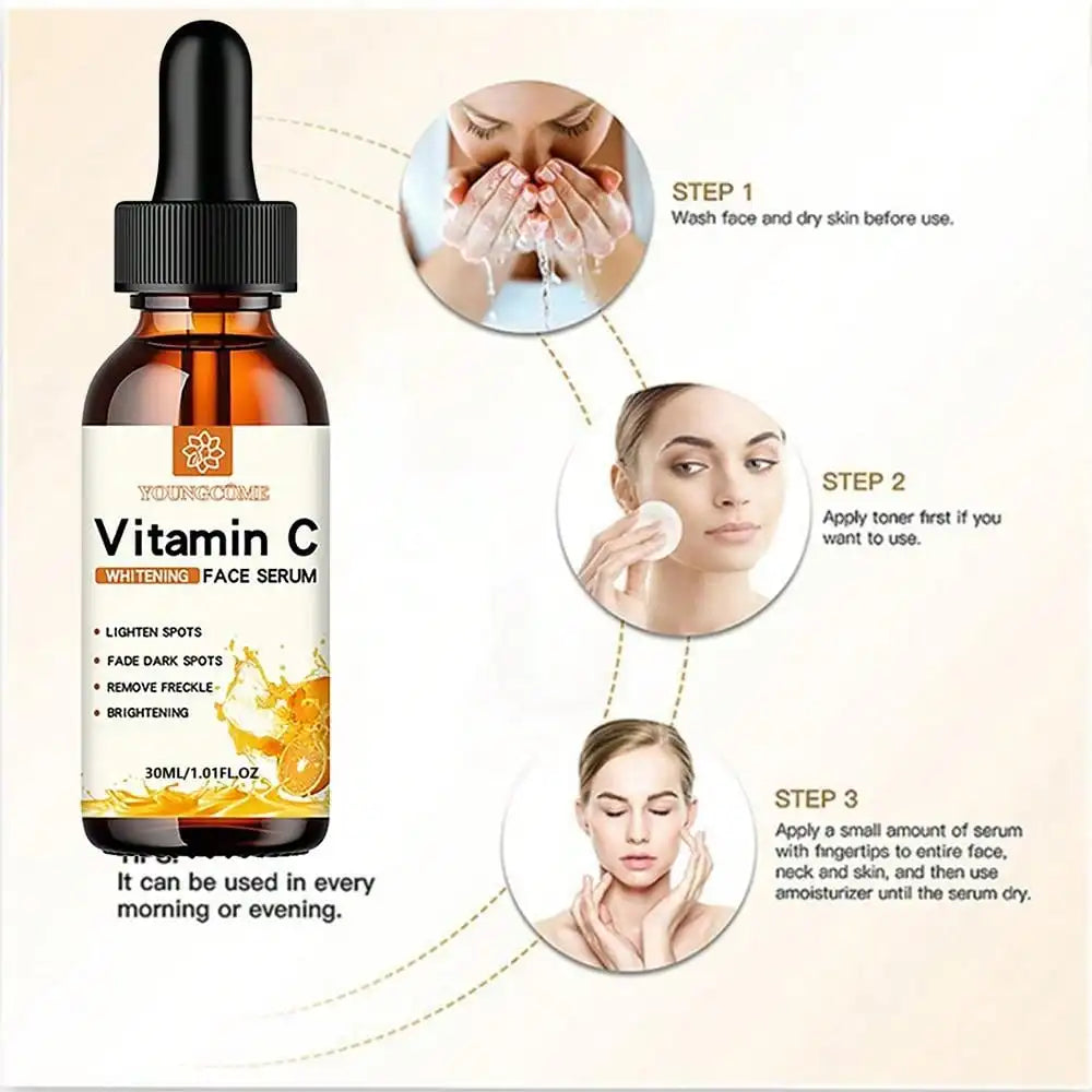 Vitamin C Facial Essence + Hyaluronic Acid Dark Spot Remover (30ml)