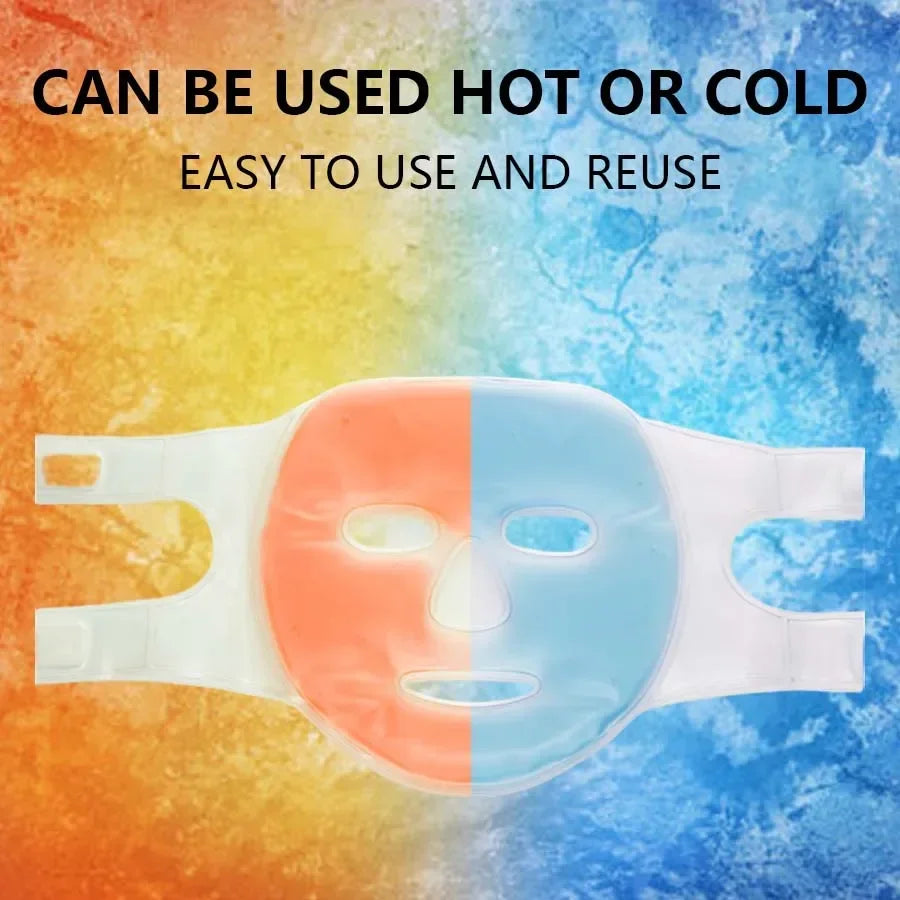 Hot & Cold Gel Face Mask – Cooling Eye Mask for Skin Tightening, Spa, and Sleep Therapy