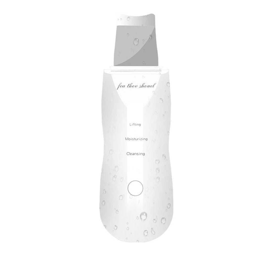 Electric Ultrasonic Skin Scrubber – Facial Spatula for Blackhead Removal, Peeling & Lifting Cleansing