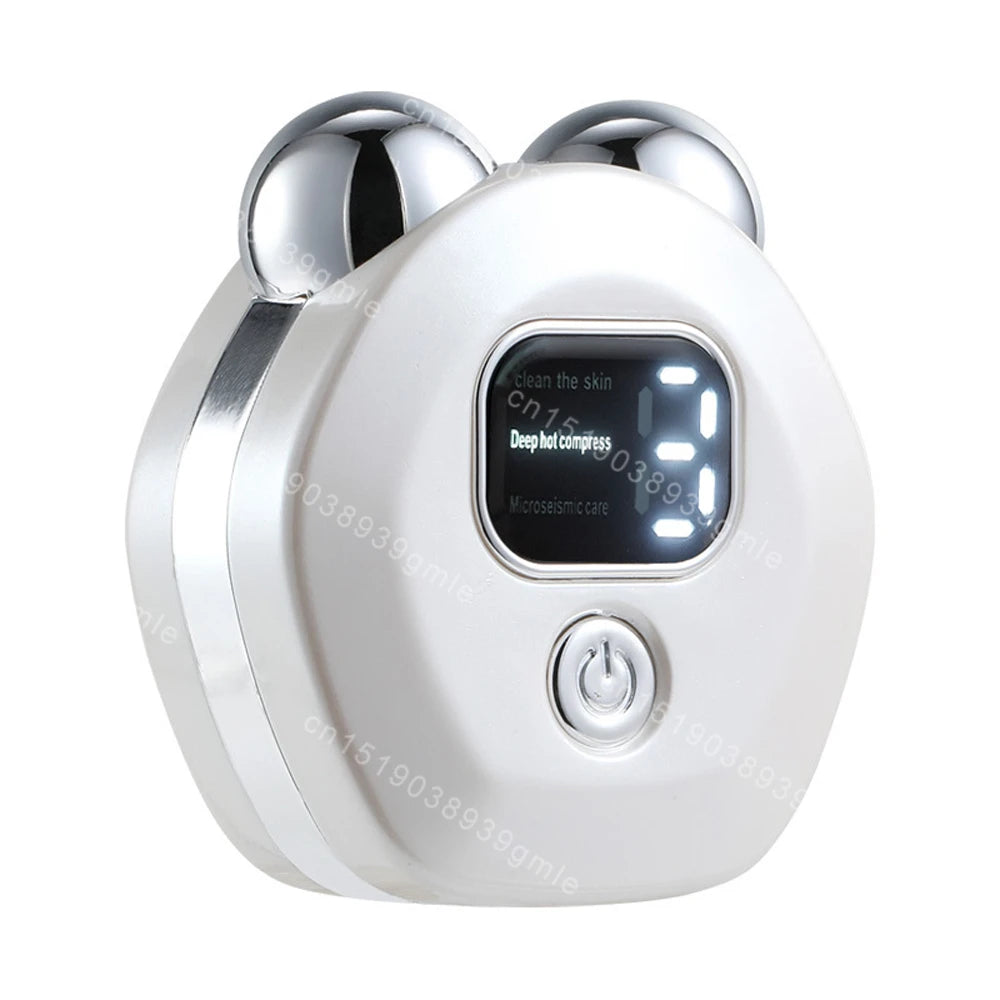 Facial Massager Microcurrent Roller Vibration - Neck and Face Lifting Device