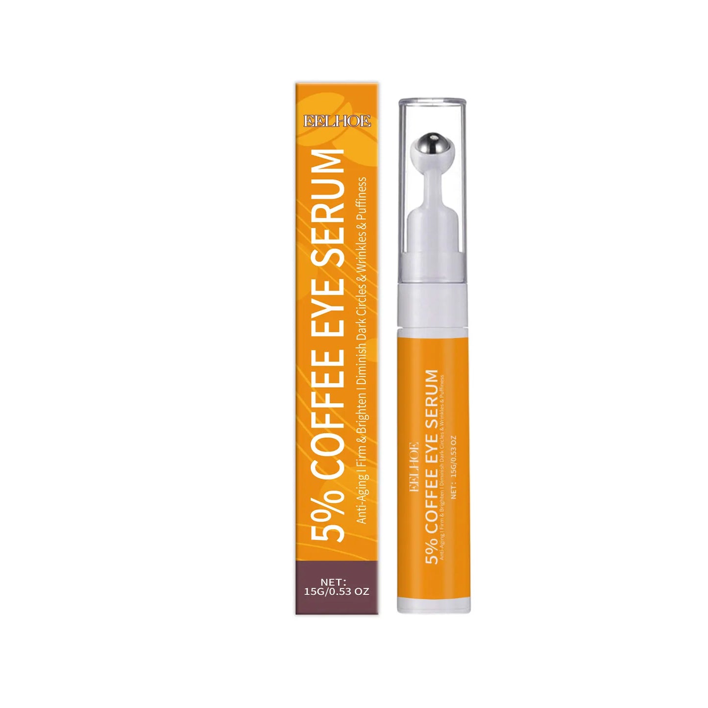 5% Coffee Eye Serum – Collagen Boost, Dark Circle & Puffiness Reducer, Fine Line Tightening