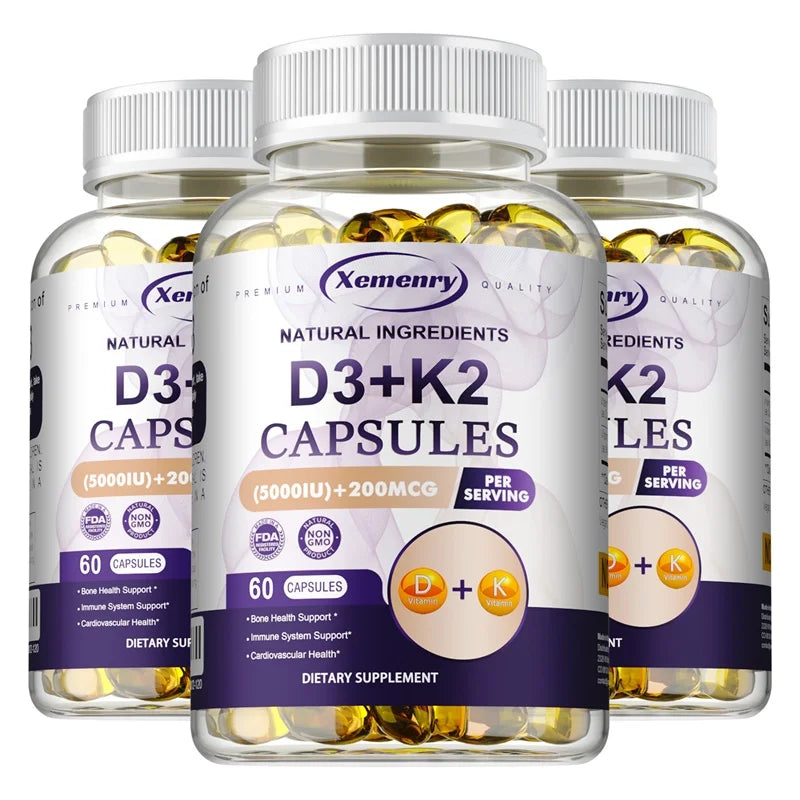 Vitamin D3 5000IU and 200 Mcg Vitamin K2 (MK-7)
