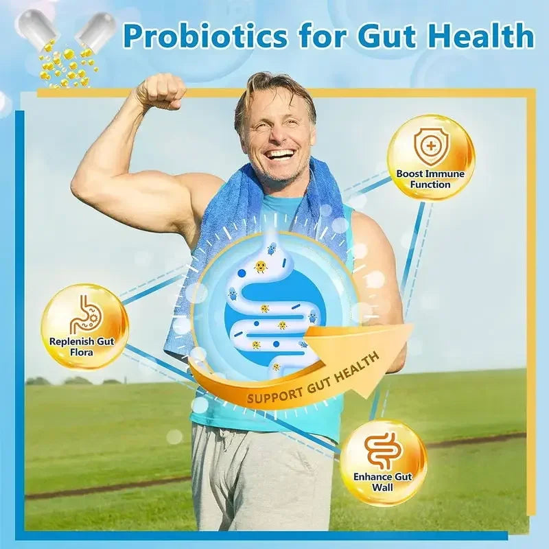 Digestive Enzyme Supplement with Prebiotics & Probiotics – Supports Digestion and Immune Health for Adults