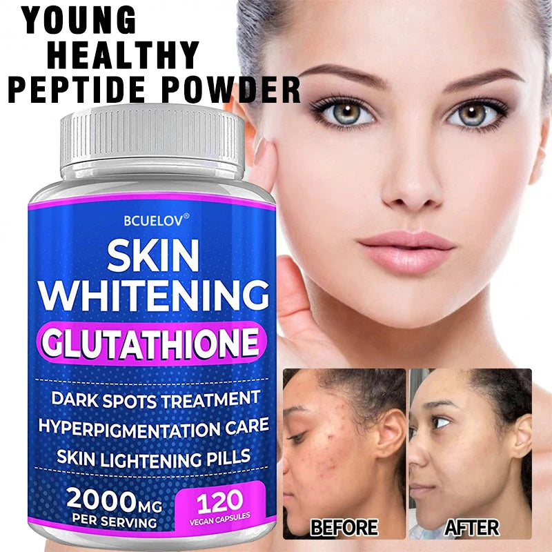 Turmeric Bearberry Vitamin Glutathione Skin Lightening Pills - 2000 mg