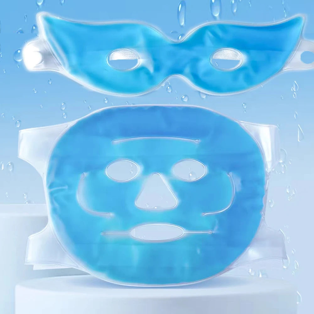 Hot & Cold Gel Face Mask – Cooling Eye Mask for Skin Tightening, Spa, and Sleep Therapy