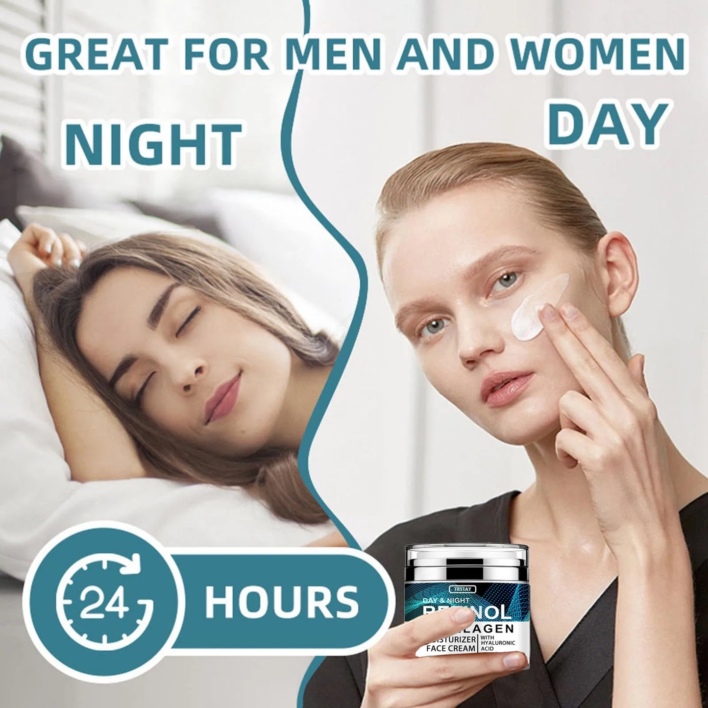 Collagen Retinol Hyaluronic Acid Cream, Retinol and Collagen Face Cream