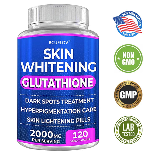 Turmeric Bearberry Vitamin Glutathione Skin Lightening Pills - 2000 mg