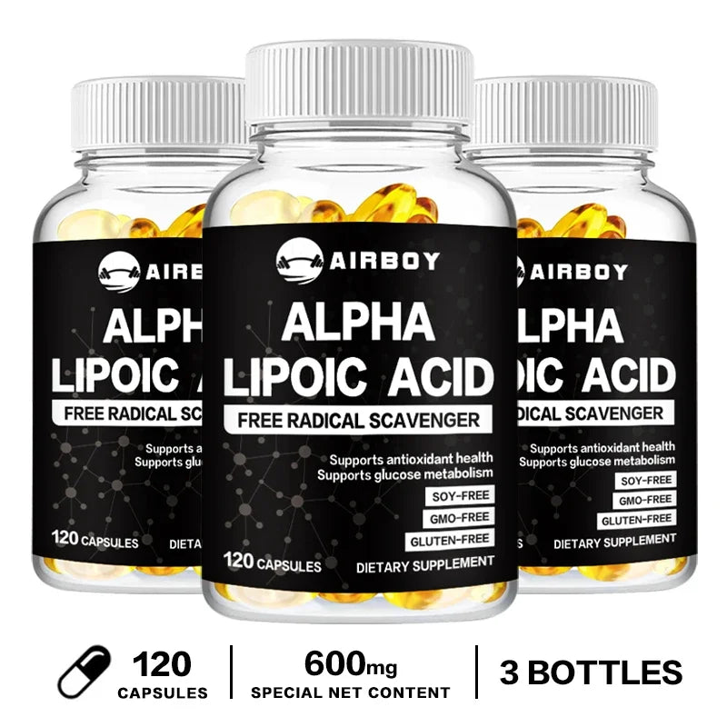 Alpha Lipoic Acid 600mg - for Brain and Heart Health, Relax Nervous System