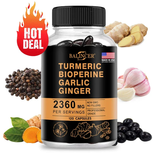 Turmeric Ginger Supplement with Piperine 2360 Mg