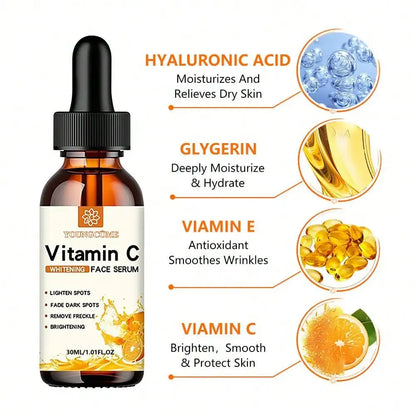 Vitamin C Facial Essence + Hyaluronic Acid Dark Spot Remover (30ml)