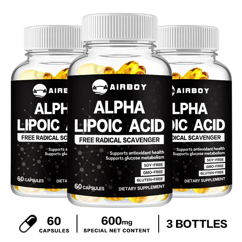 Alpha Lipoic Acid 600mg - for Brain and Heart Health, Relax Nervous System