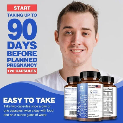 Men’s Fertility Supplement – Boosts Sperm Quality, Motility, Count & Vitality