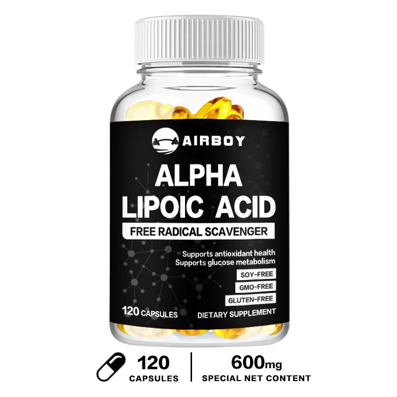 Alpha Lipoic Acid 600mg - for Brain and Heart Health, Relax Nervous System