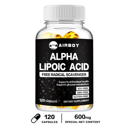 Alpha Lipoic Acid 600mg - for Brain and Heart Health, Relax Nervous System