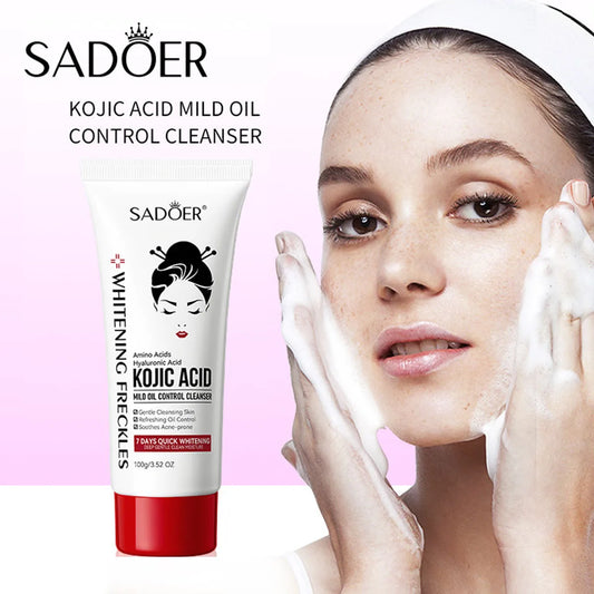 Kojic Acid Facial Cleanser – Gentle Oil Control & Deep Moisturizing Face Wash (100ml)