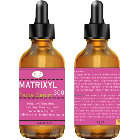 2pcs Matrixyl 3000 + Hyaluronic Acid + Organic Vitamin C Serum