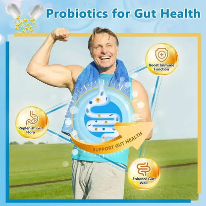 Digestive Enzyme Supplement with Prebiotics & Probiotics – Supports Digestion and Immune Health for Adults