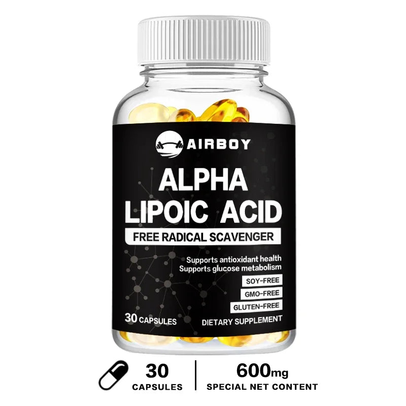 Alpha Lipoic Acid 600mg - for Brain and Heart Health, Relax Nervous System