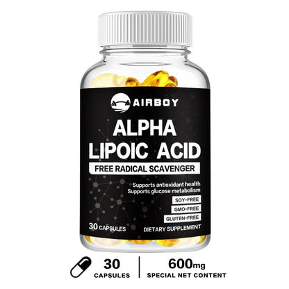 Alpha Lipoic Acid 600mg - for Brain and Heart Health, Relax Nervous System
